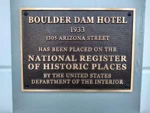 Boulder Dam Hotel signage